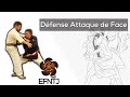 Nihon ta jitsu  dfense attaque de face  efntj