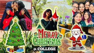 1ST CHRISTMAS CELEBRATION AT COLLEGE🎄✨ | thejathangu😉