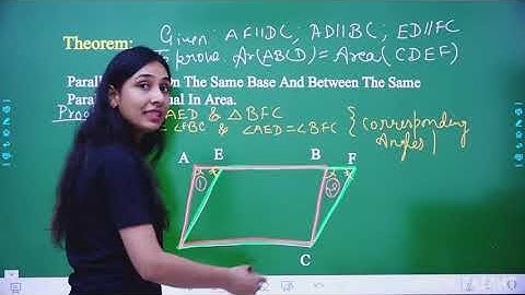 Areas of Parallelogram & Triangle | Theorem | Complete English Medium | Class 9 Term 1|Ariser Talent