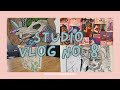 Illustrating, Painting, and Card Making || Studio Vlog No.8