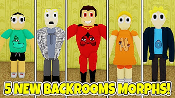 [11/07 UPDATE] How to get ALL 5 NEW HUMAN ALPHABET LORE BACKROOM MORPHS! (GLOW UP) - Roblox