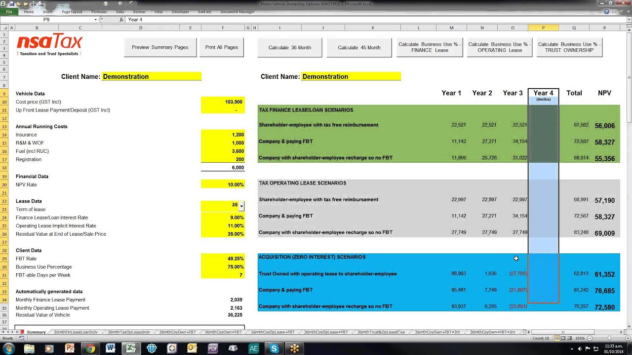 Motor Vehicle Ownership Options Calculator Video - YouTube