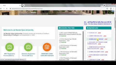 Download JNVU Syllabus