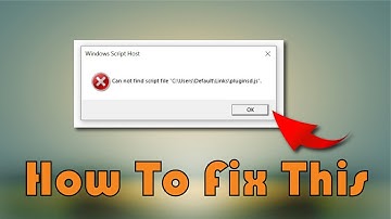 How to Fix:— Windows script host — Can not find script file | #windows | Tanoy Saha
