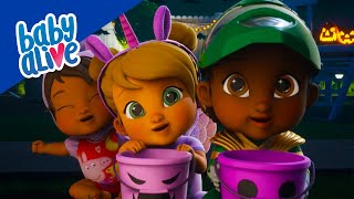 Les Bébés apprennent la chasse aux bonbons ! 👻🎃 Dessin Animé Pour Bébé ⭐ Baby Alive Français 💕