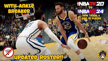 NBA 2K20 TO NBA 2K24 Updated Roster WITH ANKLE BREAKER - OFFLINE on android mobile | Gameplay