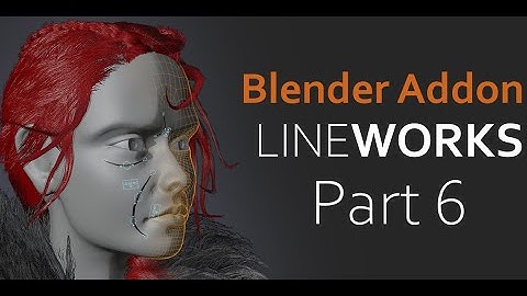 Blender 2.80 Addon Tutorial - Lineworks Part 6 Demo