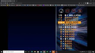 Who Wants to Be a Millionaire HTML5 Game Controller Test Run #1 (With Alternate $64,000 Question) screenshot 4