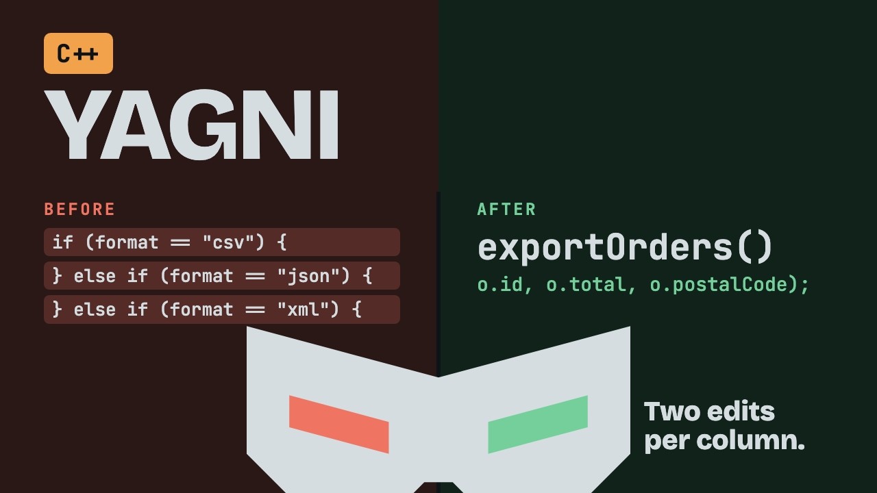 YAGNI in C++: Delete Speculative Config Options