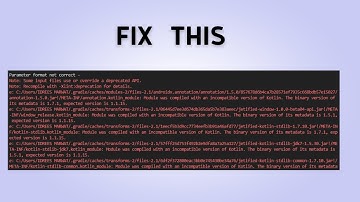 How to Fix "Module was compiled with an incompatible version of Kotlin"