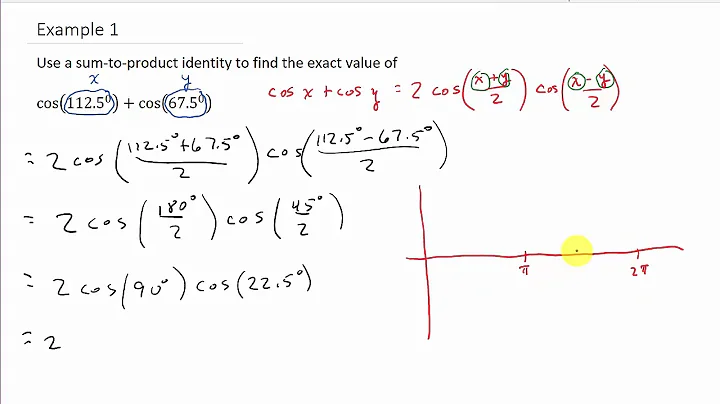 Trigonometry - Finding Exact Value Using Sum to Product Identities Example 1