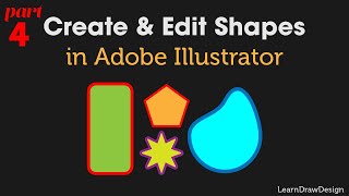 Adobe Illustrator for Beginners Part 4 - Make and Manipulate Simple Shapes in Adobe Illustrator