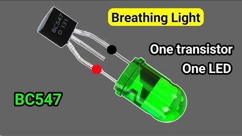 Make Mesmerizing Breathing light Using BC547