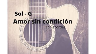 Video thumbnail of "Amor sin condición - Marco Barrientos en guitarra con acordes"