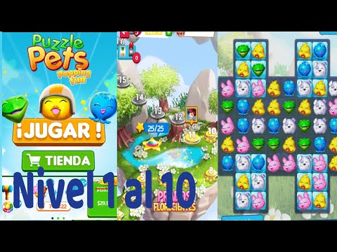 Puzzle Pets Nivel 1 al 10 - Android Games - Gameplay -