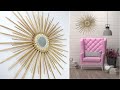 DIY ROOM DECOR / Best out of waste / MIRROR project / CD and chopsticks recycle IDEA / WALL  ART