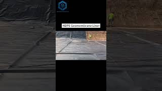 #shorts HDPE geomembrane laying for strong, leak-free containment systems.