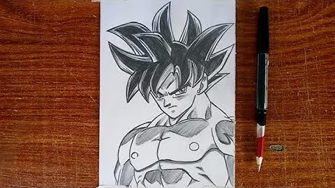 How to Draw Goku Ultra Instinct Step by Step (Easy) | Dragon Ball Drawing Tutorial for Beginners