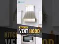 Fobest Sleek Kitchen Range Hood | Brushed Stainless Steel with Brass Trim  #rangehood #custom