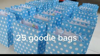 Zayan's Birthday party Goodie bags