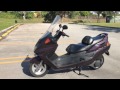 Yamaha Majesty 250 DX Engine Start Sound (with leaky exhaust) and walkaround