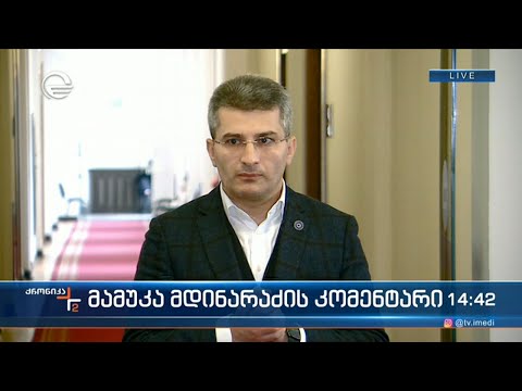 მამუკა მდინარაძის კომენტარი