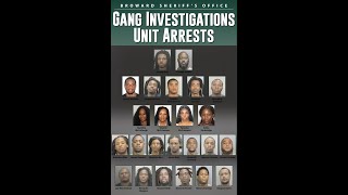 BSO, LAW ENFORCEMENT PARTNERS DISMANTLE VIOLENT CRIMINAL STREET GANG