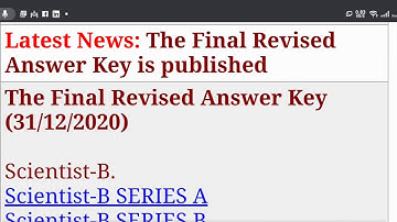 NIELIT Latest update | SCB & STA 2020 | Final answer keys | result soon
