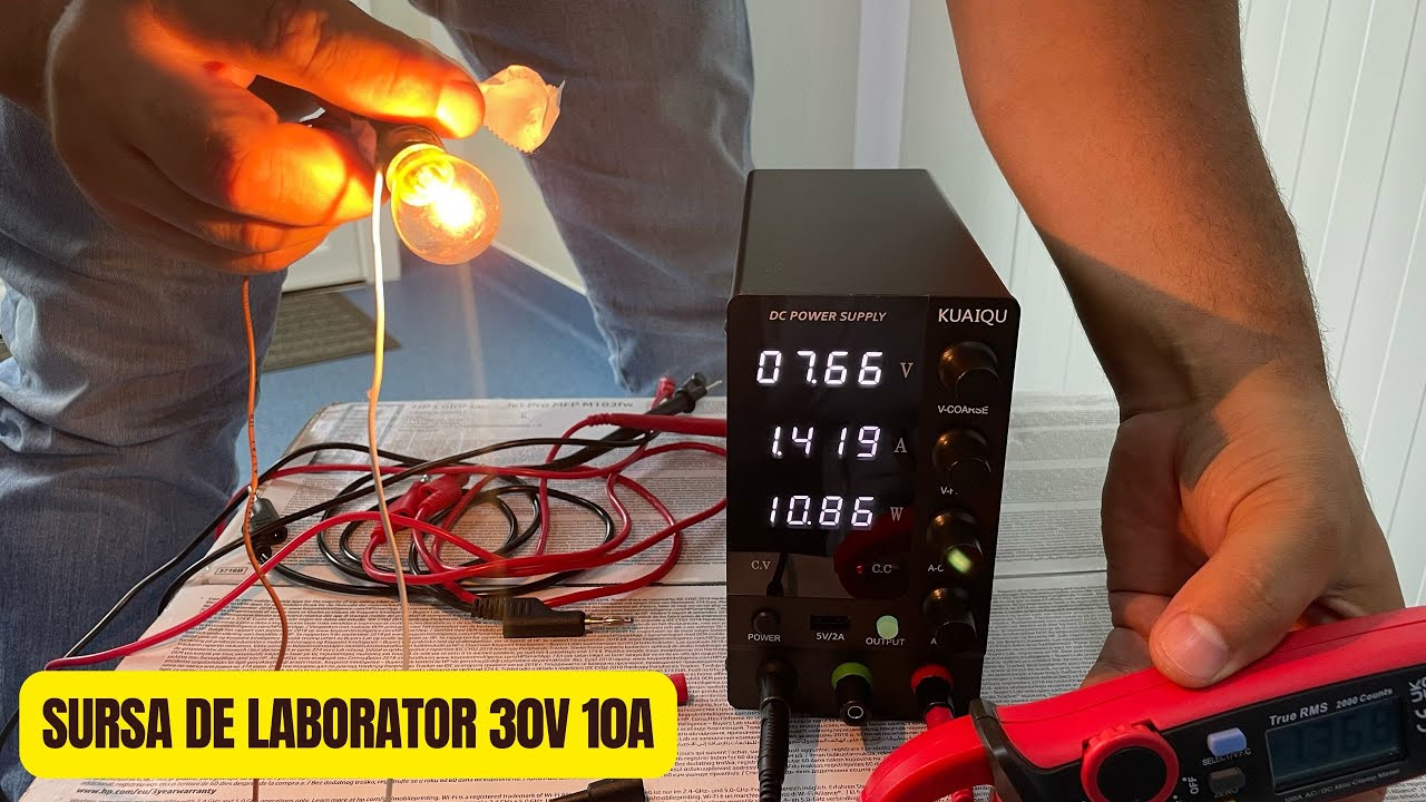 Sursa de tensiune reglabila 0-30V si 0-10A - POWER SUPPLY FROM KUAIQU