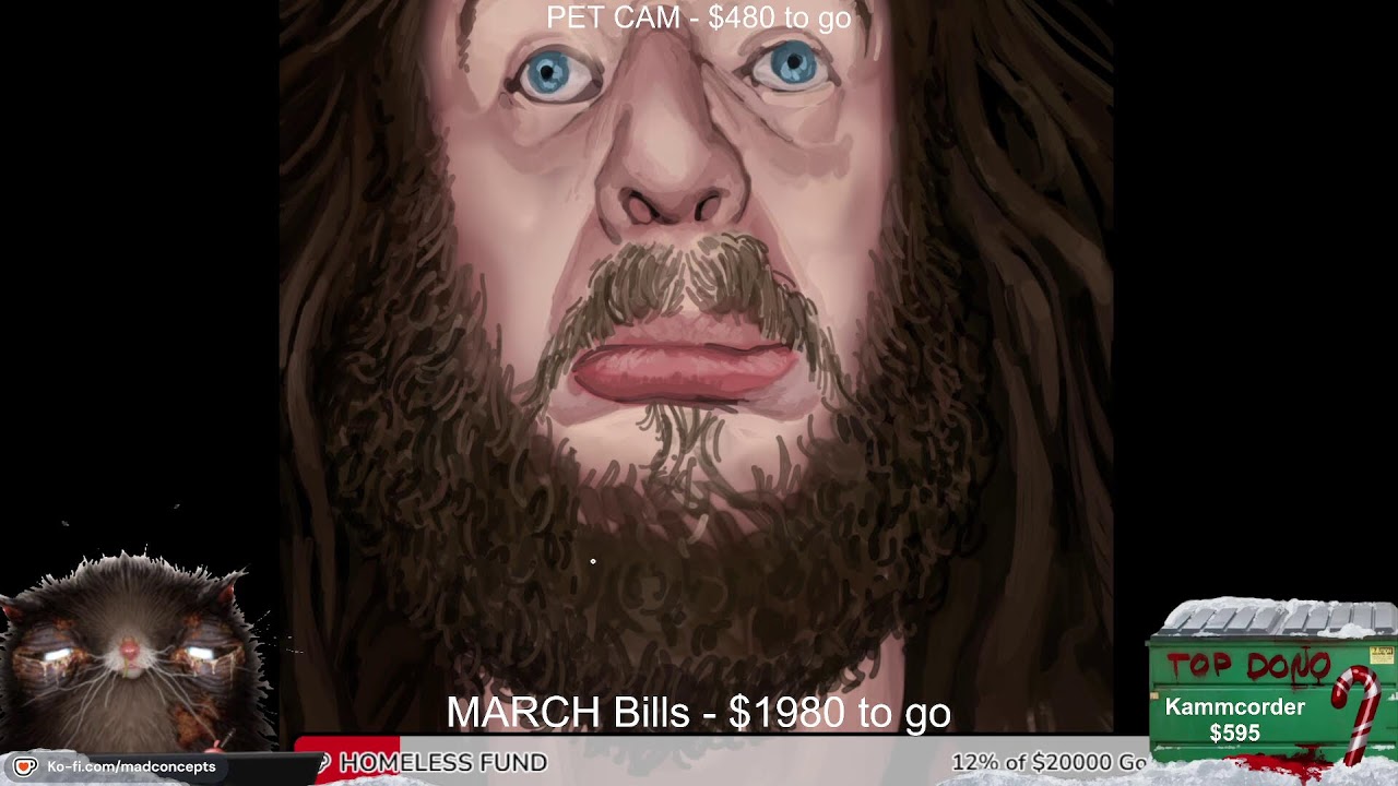 Horror Art Digital Painting Stream - $2000 Speed Run ...