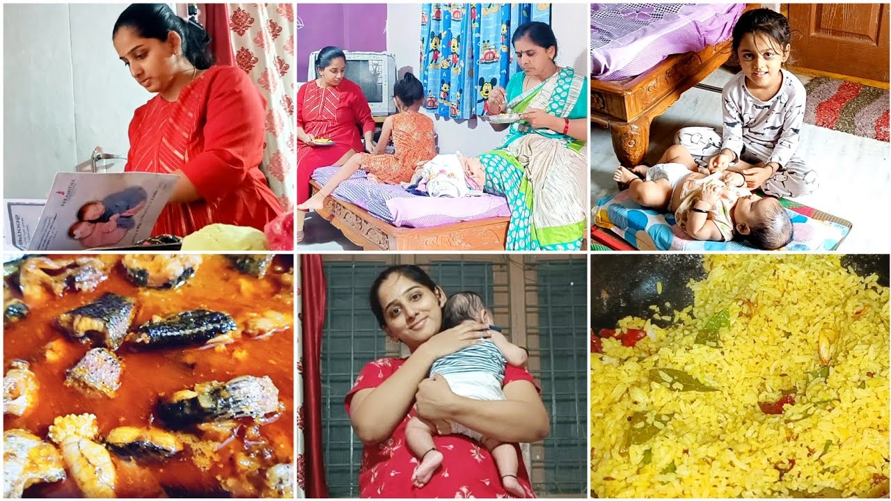 My fav fish curry//Returning to banglore after delivery//vaccine day//travel lauguage packing