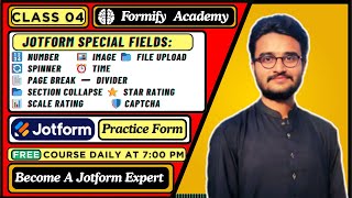 How to use Jotform Special Fields? Class 4 #jotform #formdesign #shahbazkhan #formifyacademy #forms