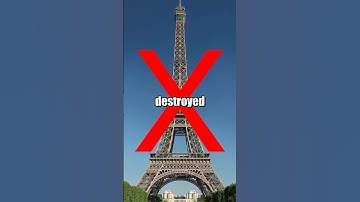 The Eiffel Tower was almost DESTROYED 🤯#building #architecture #viral #paris