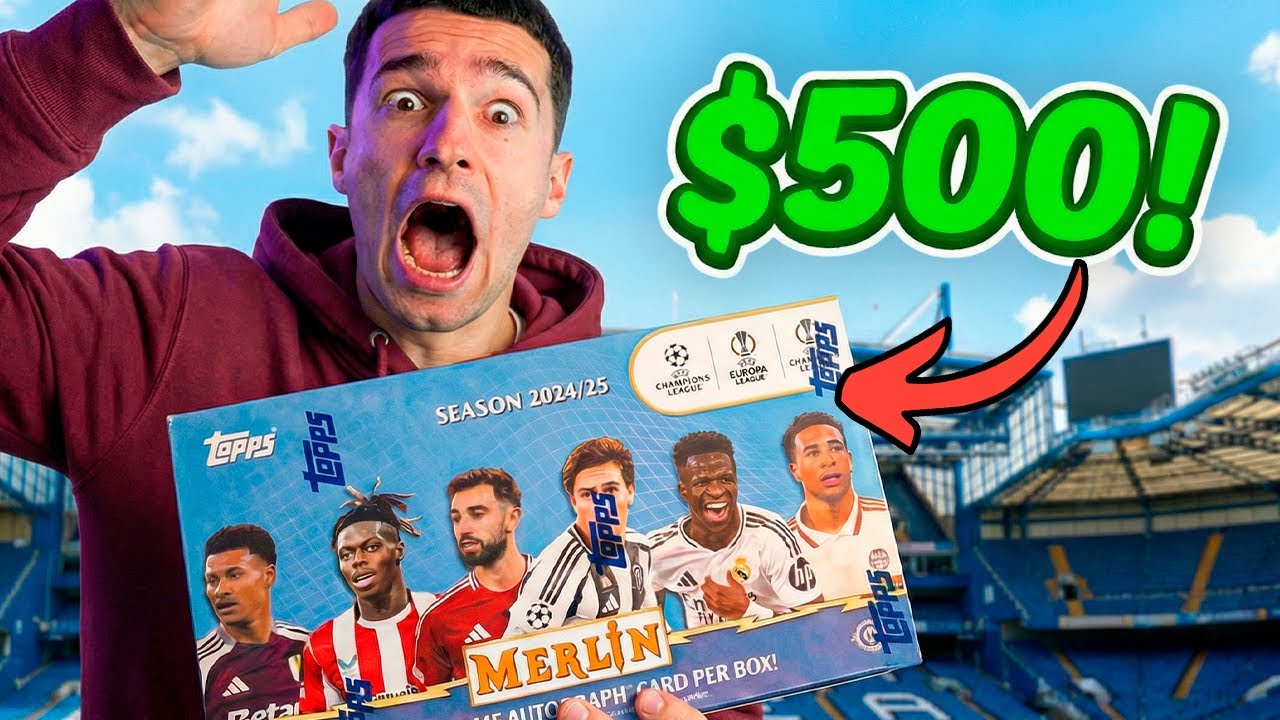 ПОЙМАЛ РЕДЧАЙШУЮ КАРТУ 3/3! // НАБОР TOPPS MERLIN 2024/2025