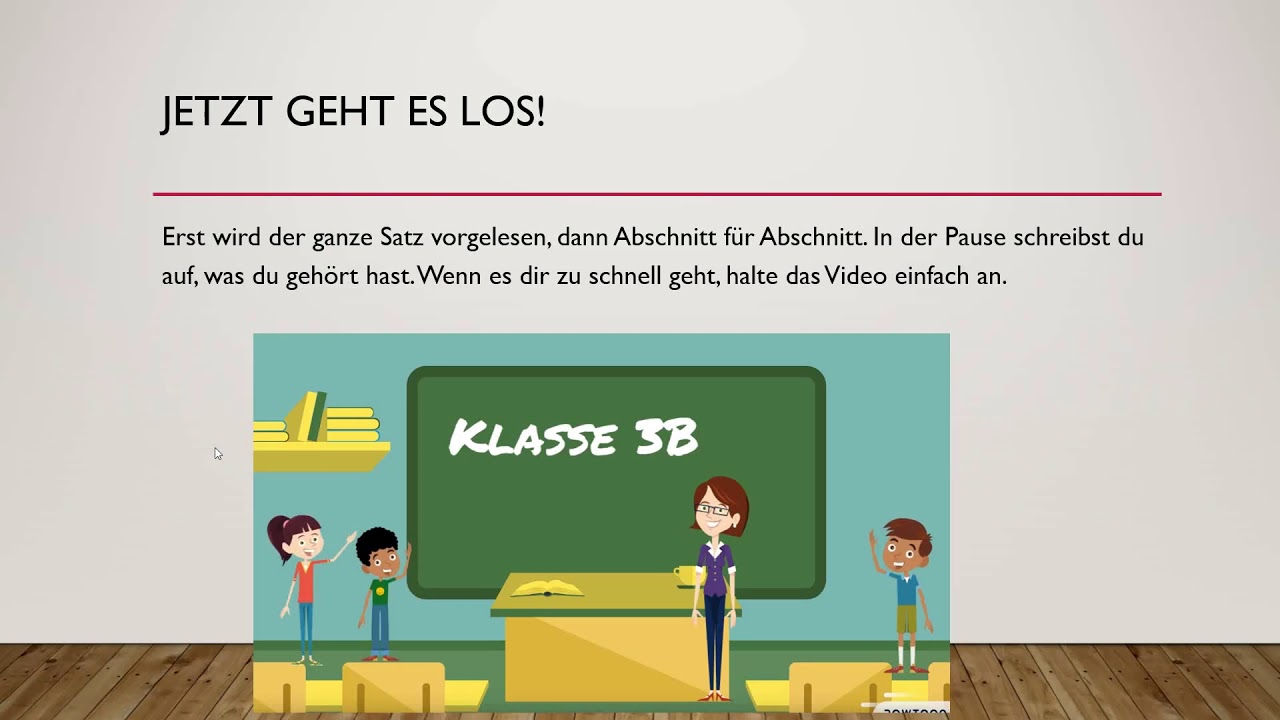 Diktat 3.  Klasse Klassensprecherwahl