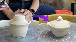 631. Hsin-Chuen Lin Class Demo at Higher Fire ~ Trim Gaiwan 林新春 蓋碗修坯示範