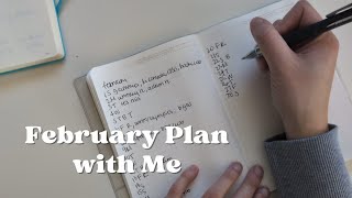 February plan with me | b6 stalogy | bullet journal | minimal planner | Nicole makes plans 
