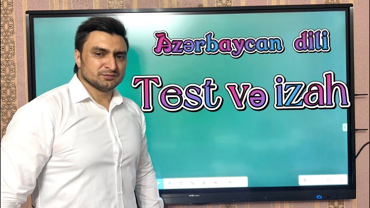 #Sınaq izahı. #Azərbaycan dili 20 sual. Rəşad Hümbətov (070-535-35-55)