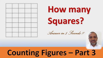How many SQUARES ? | Counting Figures Part 3 | Easiest Method !! Vedic Maths VSR