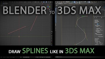Blender - Draw Splines like in 3Ds Max