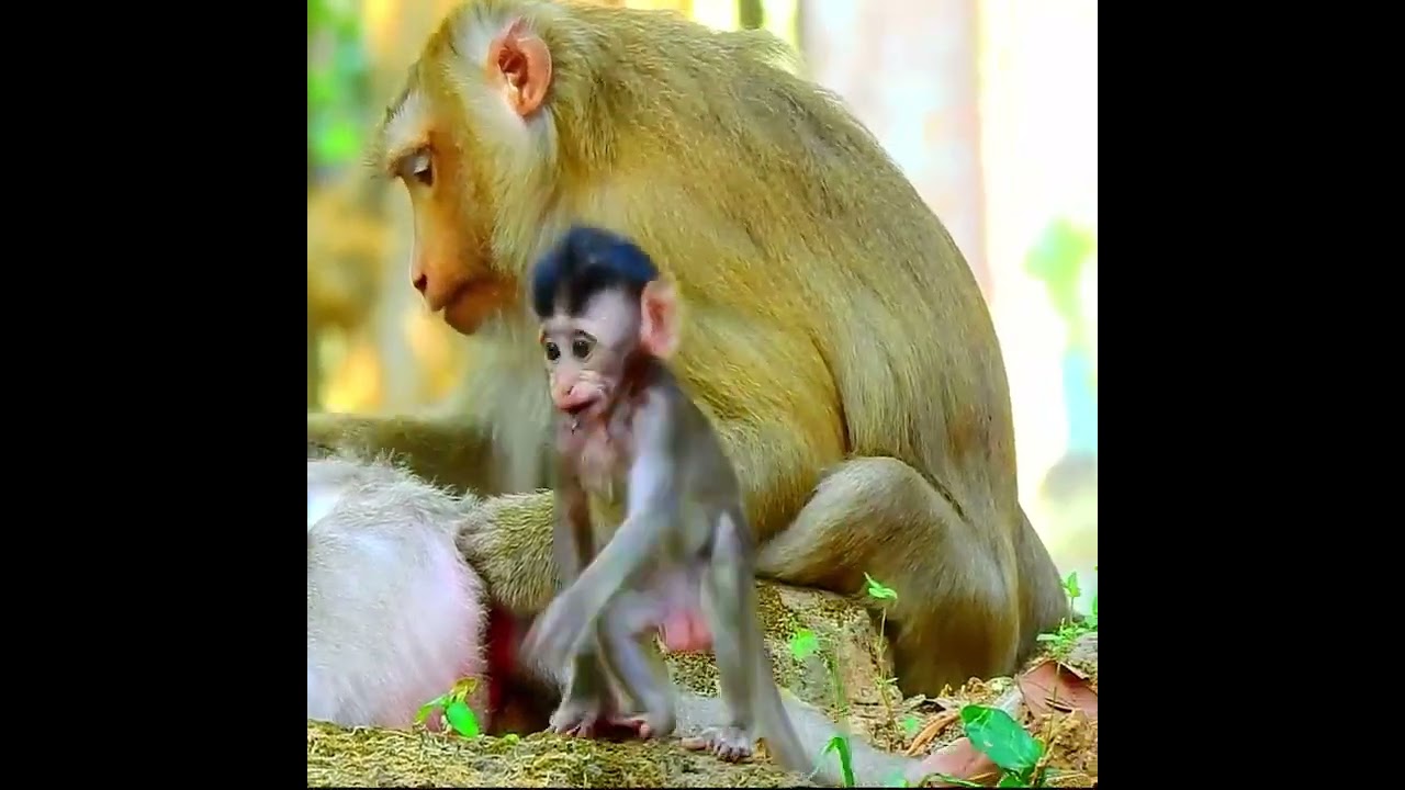 Heartwarming Newborn Lib Communicates with Mama Rose Monkey | Adorable Baby Monkey Moments