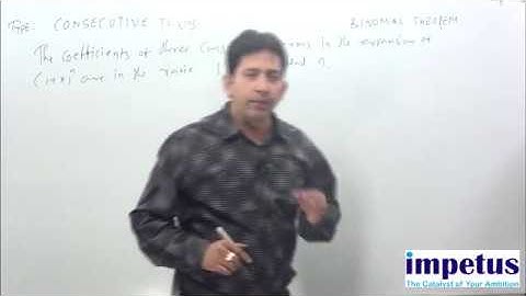 Consecutive term & Consecutive Coefficient in the Binomial Theorem-7 For IIT