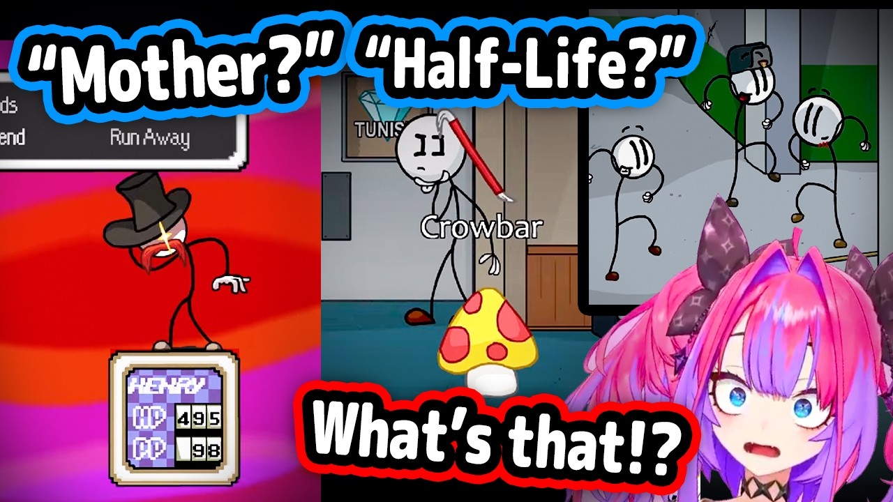Vivi's Reaction To Henry Stickmin References and English【Hololive】