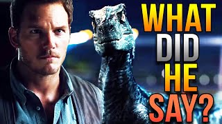 What Owen Really Said To Blue In Jurassic World