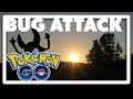 ATTACKED BY A HUGE BUG IN POKEMON GO LETS PLAY POKEMON GO VLOG