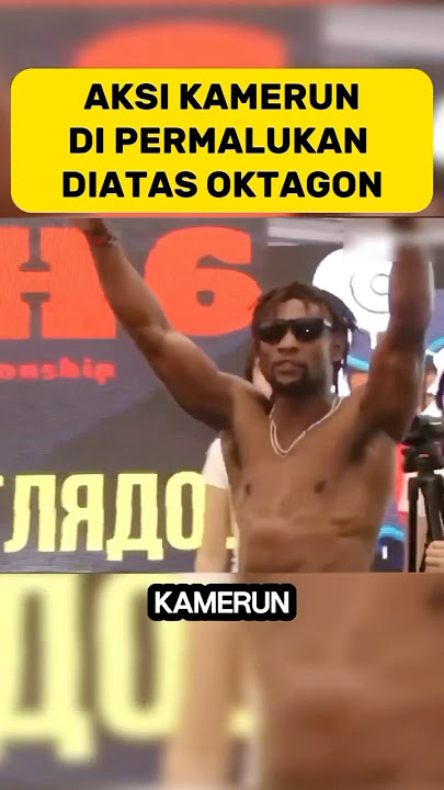 AKSI KAMERUNDI PERMALUKAN DIATAS OKTAGON #boxing #shorts #trending #viralvideo #fight #mma #fyp