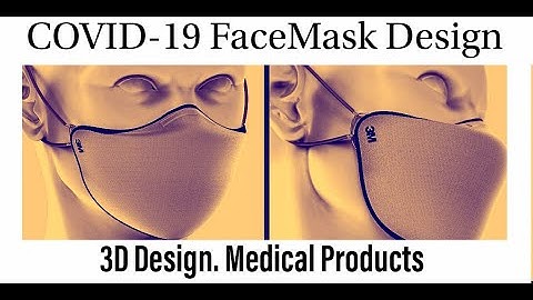 COVID- 19 Facemask l Virus Mask | Product Design | 3D CAD Modeling | Industrial designer | Rendering