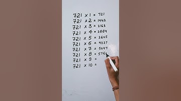 Find mistake in last digit of Table 721..🤔 #reasoning
