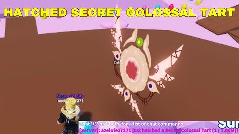 I HATCHED SECRET COLOSSAL TART 1/1M (Mining Simulator 2)