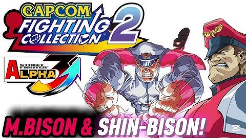 SHIN-BISON AND M.BISON COMPARISON IN STREET FIGHTER 3 UPPER (CAPCOM FIGHTING COLLECTION 2)